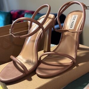 Steve Madden Nude Strappy Heels